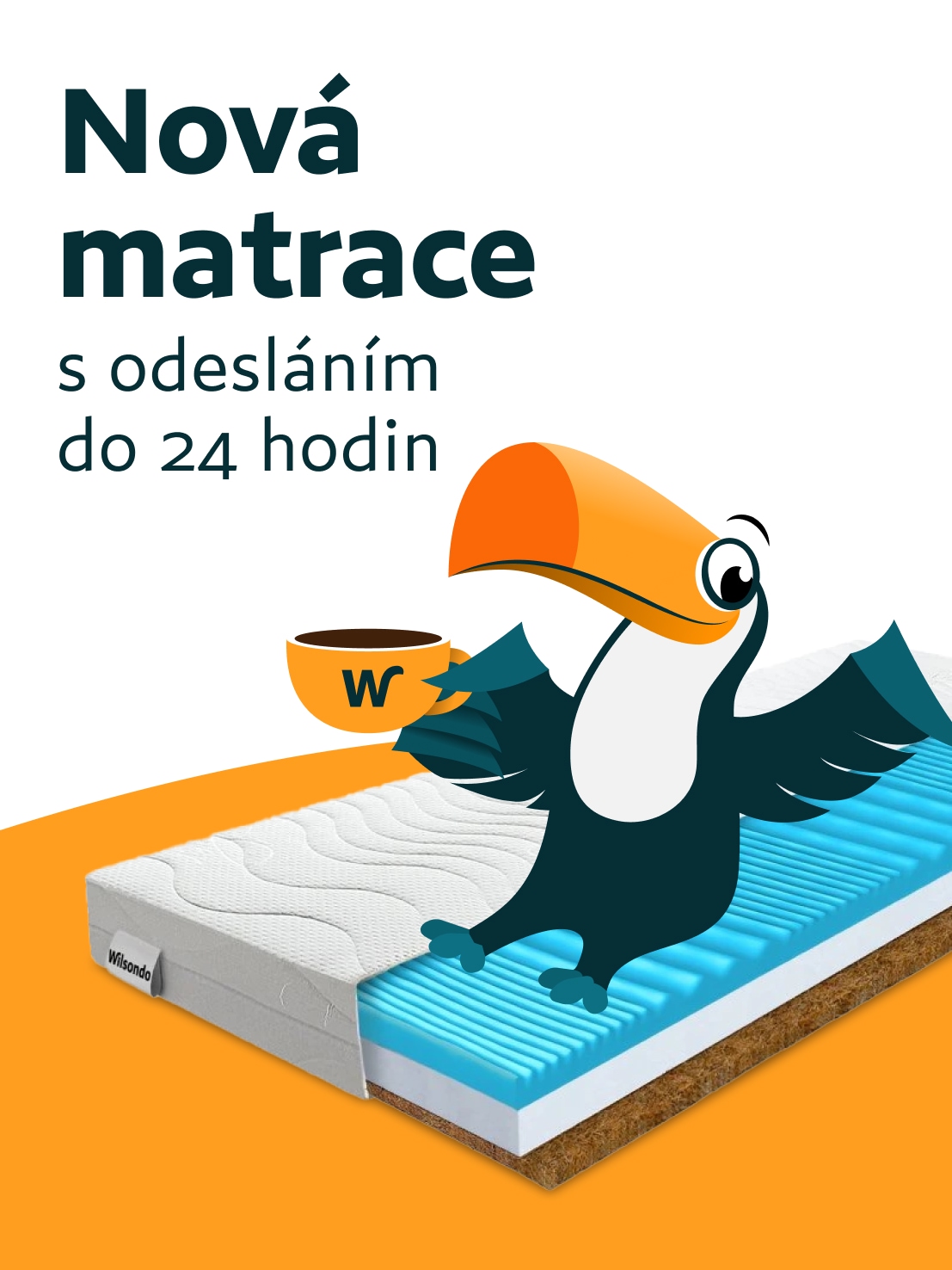 Nová matrace odesíláme do 24h | Wilsondo.cz