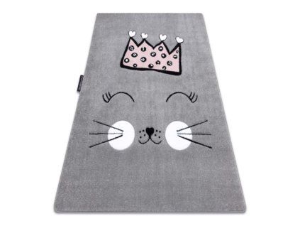 Zobrazení koberce Happy Cat s motivem korunky.