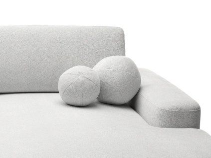 Sada designových kulatých polštářů - šedá