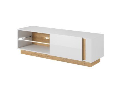Jednodveřový TV stolek Penny - bílý