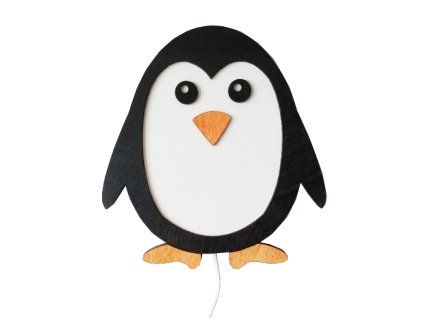 Drevená LED detská lampa TUČNIAK