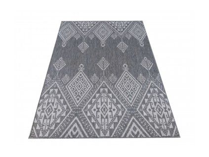 Obojstranný tkaný koberec Zara 13 Grey