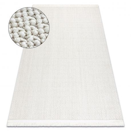 DW DW Bílý obdélníkový koberec Nano Solid Rozměr: 140x190 cm