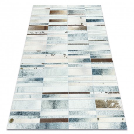DW DW Šedo-béžový obdélníkový koberec Patchwork Rozměr: 160x230 cm