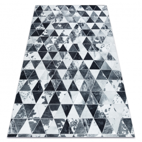 DW DW Tmavě šedý vzorovaný koberec Patchwork Rozměr: 160x230 cm