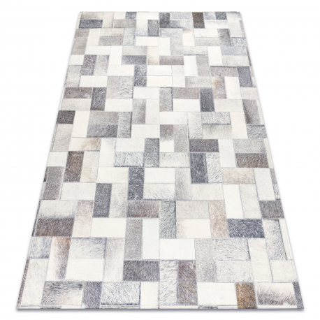 DW DW Šedo-bílý koberec Patchwork Rozměr: 160x230 cm