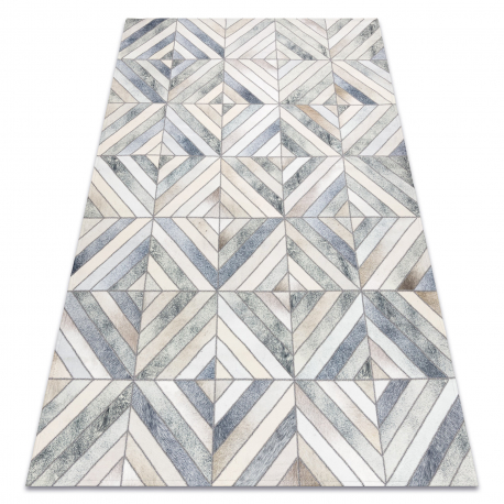 DW DW Šedo-béžový koberec Patchwork Rozměr: 160x230 cm
