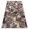 Stylový hnědý koberec Patchwork