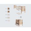 Detská postieľka Noble Cot 120x60 Vintage